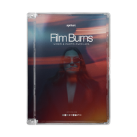 Aprture Film Burns cover — 70 cinema-grade film burn overlays including cold, warm, white and 8mm burns