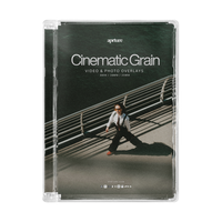 Aprture Cinematic Grain cover — 4K film grain and dust overlays, 136 files for video and photo
